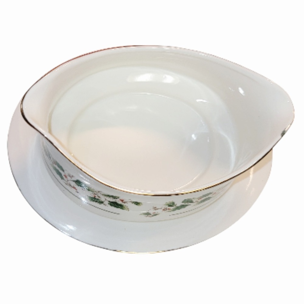 Vintage A Season of Wonder Gravy Boat w Underplate Fine China Japan - Picture 3 of 5